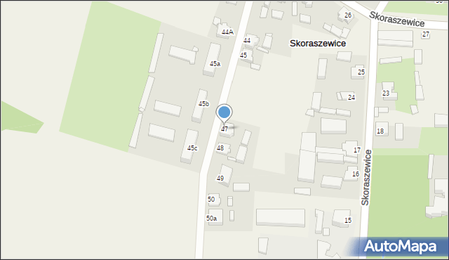 Skoraszewice, Skoraszewice, 47, mapa Skoraszewice