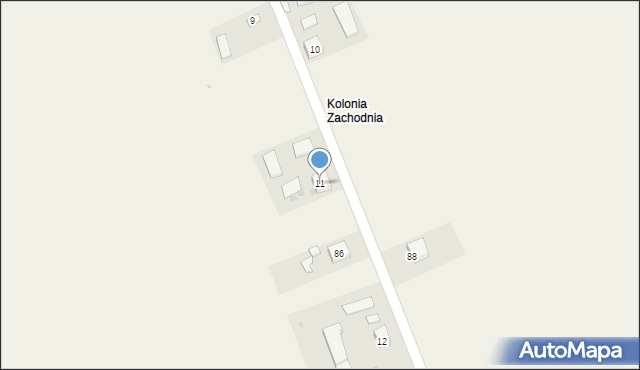 Skorczów, Skorczów, 11, mapa Skorczów