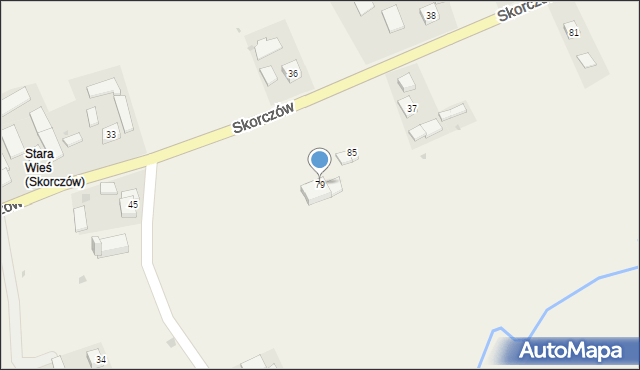 Skorczów, Skorczów, 79, mapa Skorczów