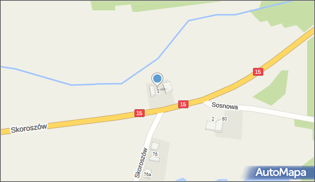 Skoroszów, Skoroszów, 1, mapa Skoroszów