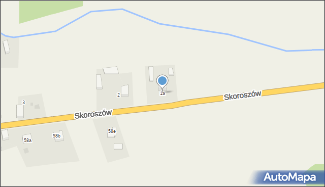 Skoroszów, Skoroszów, 1a, mapa Skoroszów