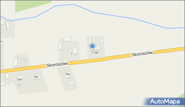 Skoroszów, Skoroszów, 1b, mapa Skoroszów