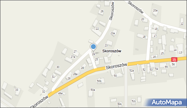 Skoroszów, Skoroszów, 24, mapa Skoroszów