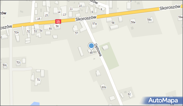 Skoroszów, Skoroszów, 60, mapa Skoroszów