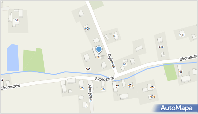 Skoroszów, Skoroszów, 61, mapa Skoroszów