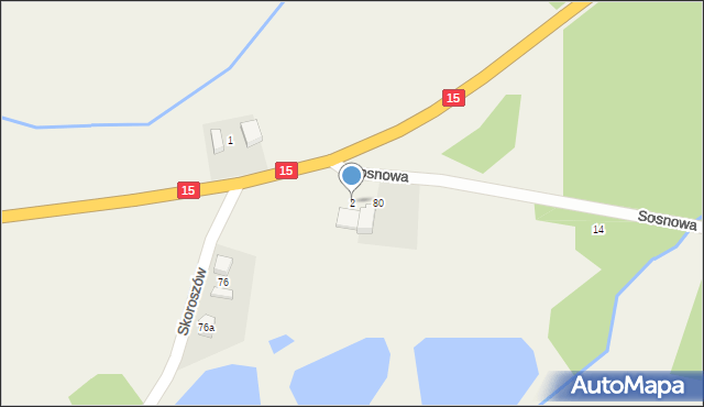 Skoroszów, Skoroszów, 79, mapa Skoroszów