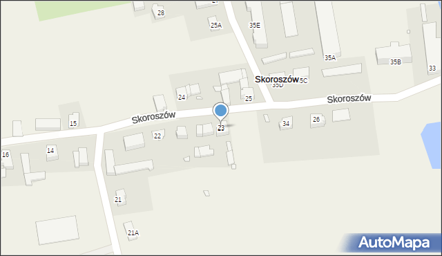 Skoroszów, Skoroszów, 23, mapa Skoroszów