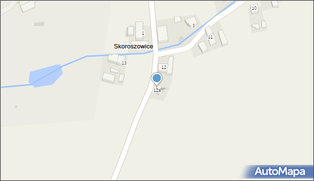 Skoroszowice, Skoroszowice, 12a, mapa Skoroszowice