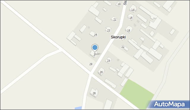 Skorupki, Skorupki, 27, mapa Skorupki