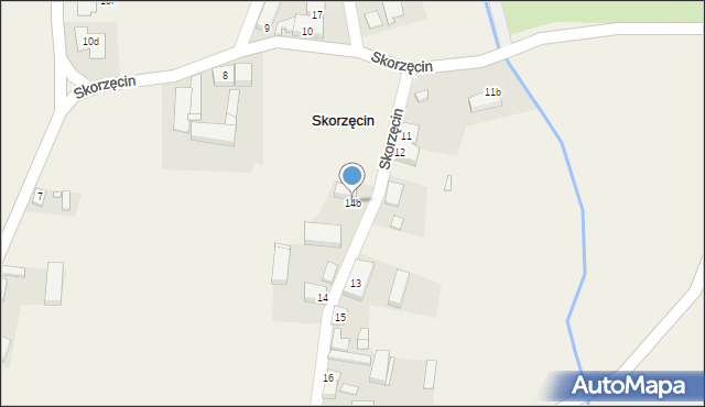 Skorzęcin, Skorzęcin, 14b, mapa Skorzęcin