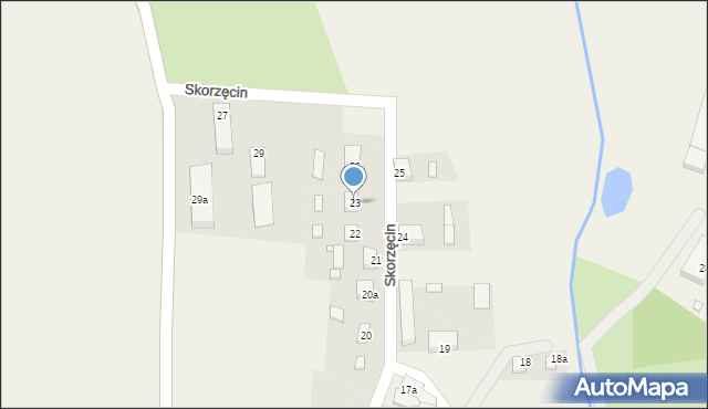 Skorzęcin, Skorzęcin, 23, mapa Skorzęcin