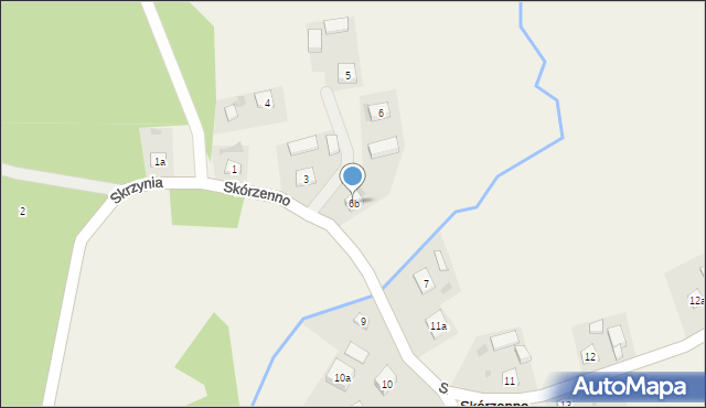 Skórzenno, Skórzenno, 6b, mapa Skórzenno