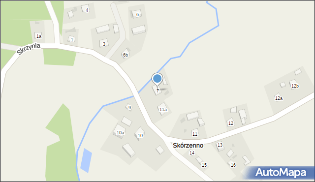 Skórzenno, Skórzenno, 7, mapa Skórzenno