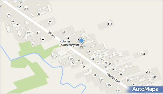 Skorzeszyce, Skorzeszyce, 27, mapa Skorzeszyce