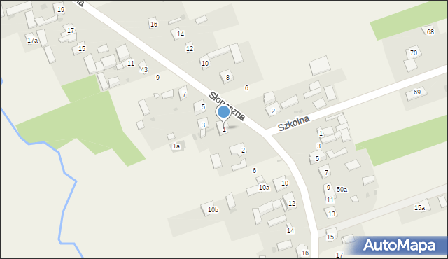 Skorzeszyce, Skorzeszyce, 46c, mapa Skorzeszyce