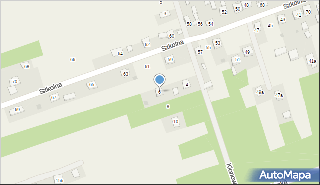 Skorzeszyce, Skorzeszyce, 49d, mapa Skorzeszyce