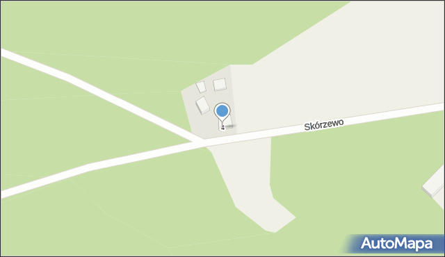 Skórzewo, Skórzewo, 4, mapa Skórzewo