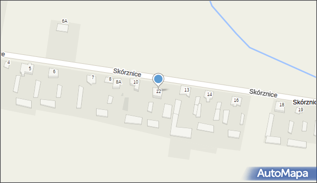 Skórznice, Skórznice, 12, mapa Skórznice