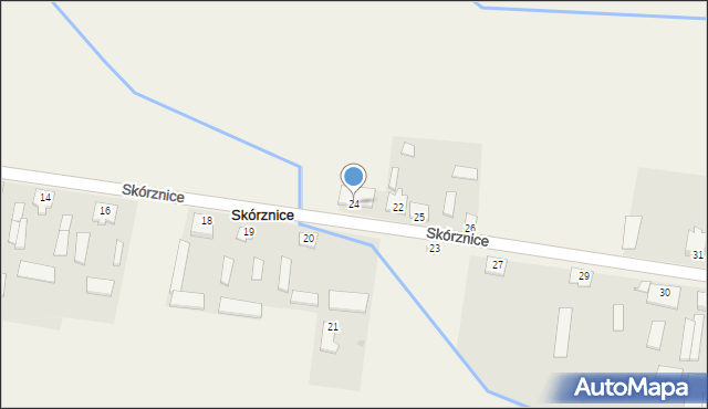 Skórznice, Skórznice, 24, mapa Skórznice