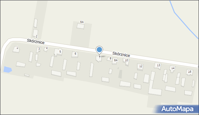 Skórznice, Skórznice, 7, mapa Skórznice