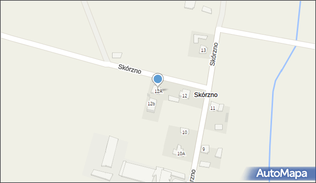 Skórzno, Skórzno, 12A, mapa Skórzno