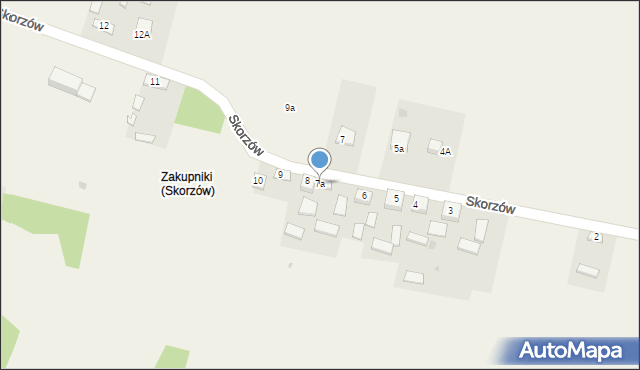 Skorzów, Skorzów, 7a, mapa Skorzów