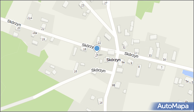 Skórzyn, Skórzyn, 17, mapa Skórzyn