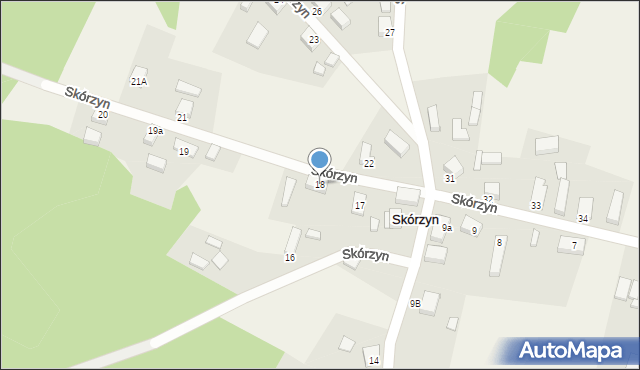 Skórzyn, Skórzyn, 18, mapa Skórzyn