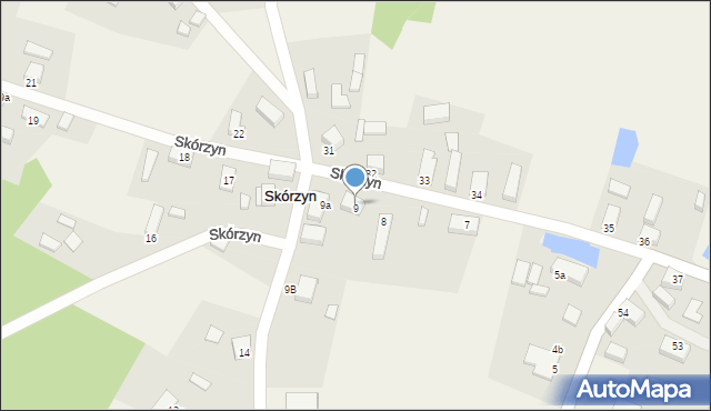 Skórzyn, Skórzyn, 9, mapa Skórzyn