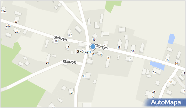 Skórzyn, Skórzyn, 9a, mapa Skórzyn