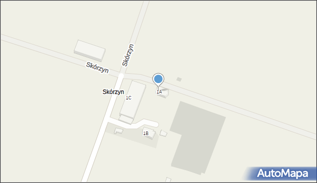 Skórzyn, Skórzyn, 1A, mapa Skórzyn