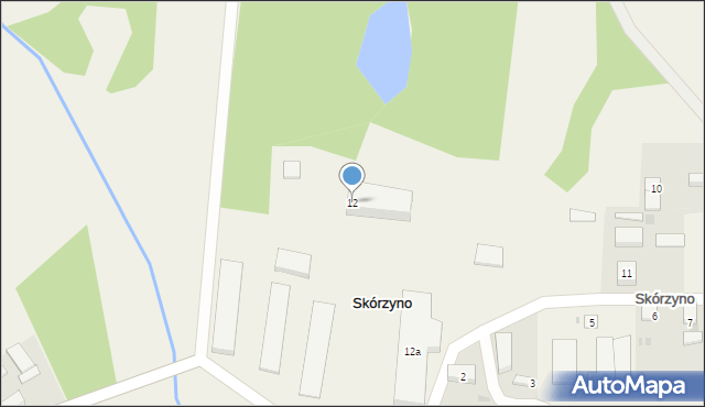 Skórzyno, Skórzyno, 12, mapa Skórzyno