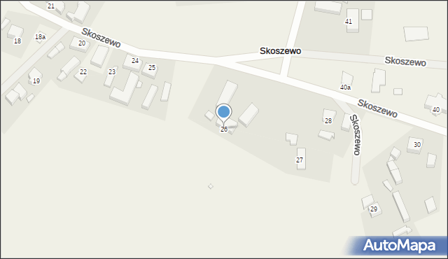 Skoszewo, Skoszewo, 26, mapa Skoszewo