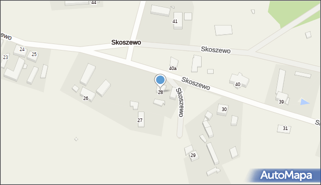 Skoszewo, Skoszewo, 28, mapa Skoszewo