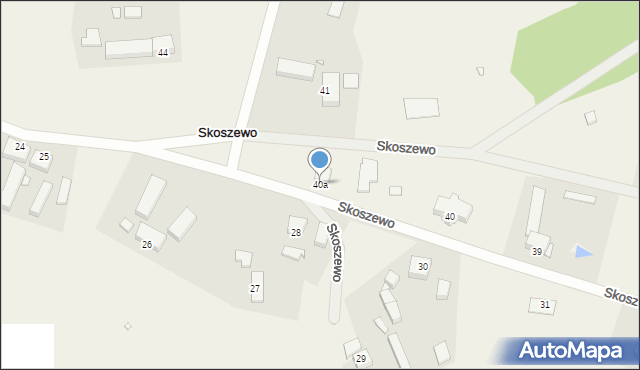 Skoszewo, Skoszewo, 40a, mapa Skoszewo
