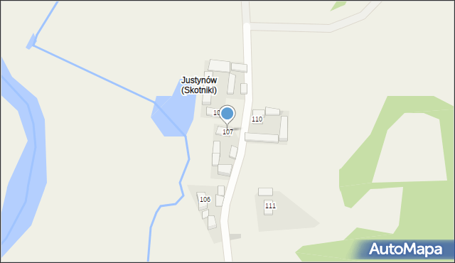 Skotniki, Skotniki, 107, mapa Skotniki