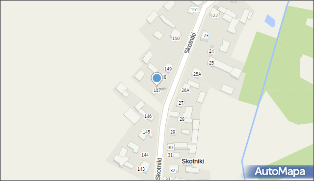Skotniki, Skotniki, 147, mapa Skotniki