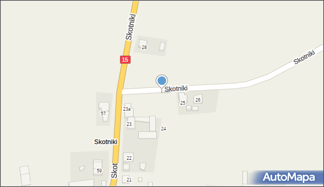 Skotniki, Skotniki, 23a, mapa Skotniki