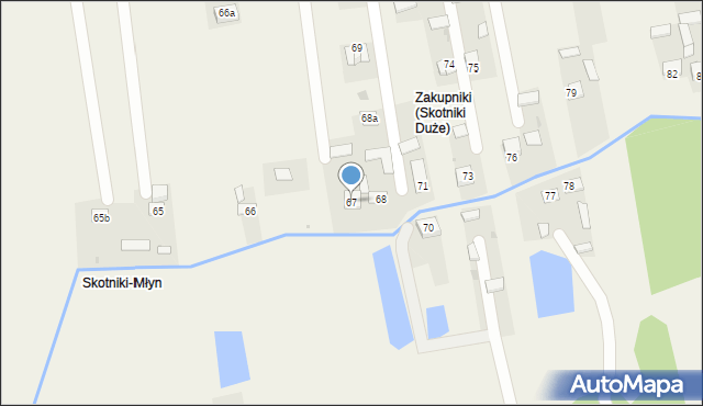 Skotniki Duże, Skotniki Duże, 67, mapa Skotniki Duże
