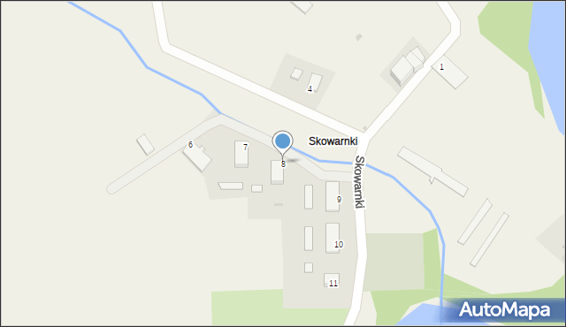 Skowarnki, Skowarnki, 8, mapa Skowarnki