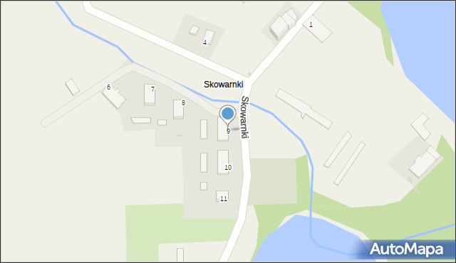 Skowarnki, Skowarnki, 9, mapa Skowarnki