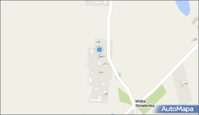 Skowierzyn, Skowierzyn, 137, mapa Skowierzyn