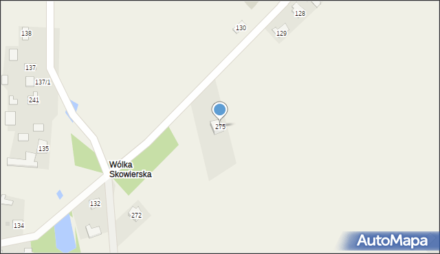 Skowierzyn, Skowierzyn, 275, mapa Skowierzyn