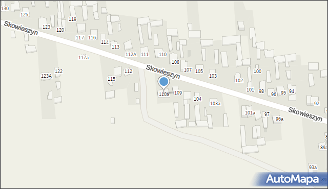 Skowieszyn, Skowieszyn, 110a, mapa Skowieszyn