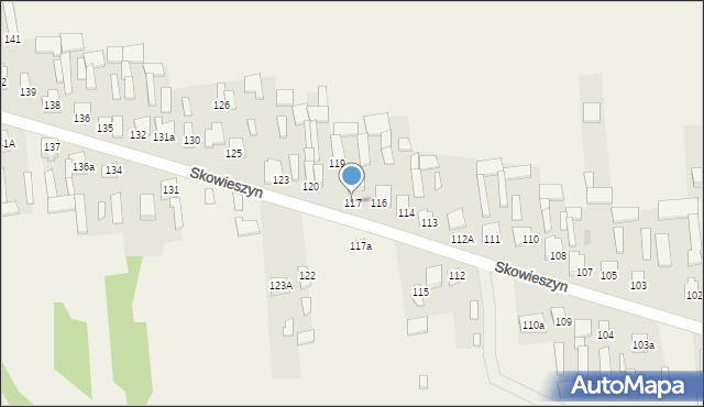 Skowieszyn, Skowieszyn, 117, mapa Skowieszyn