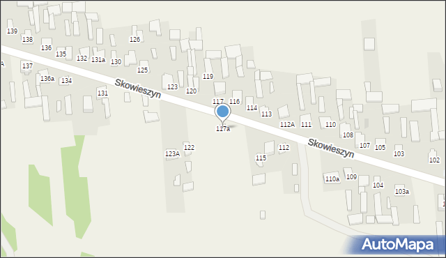 Skowieszyn, Skowieszyn, 117a, mapa Skowieszyn