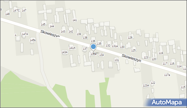 Skowieszyn, Skowieszyn, 136a, mapa Skowieszyn