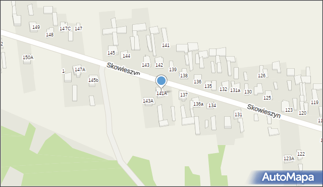 Skowieszyn, Skowieszyn, 141A, mapa Skowieszyn