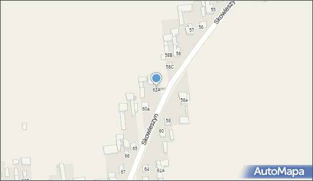 Skowieszyn, Skowieszyn, 62A, mapa Skowieszyn