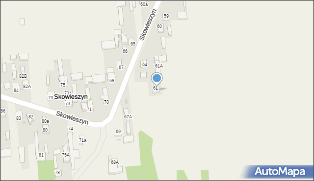 Skowieszyn, Skowieszyn, 64a, mapa Skowieszyn